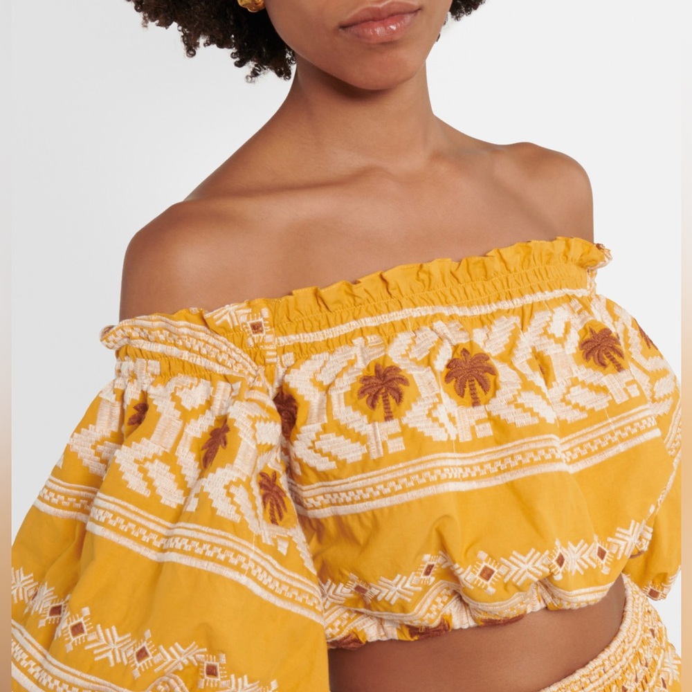 $365 New Johanna Ortiz Canaveral Cropped Top - Picture 2 of 10
